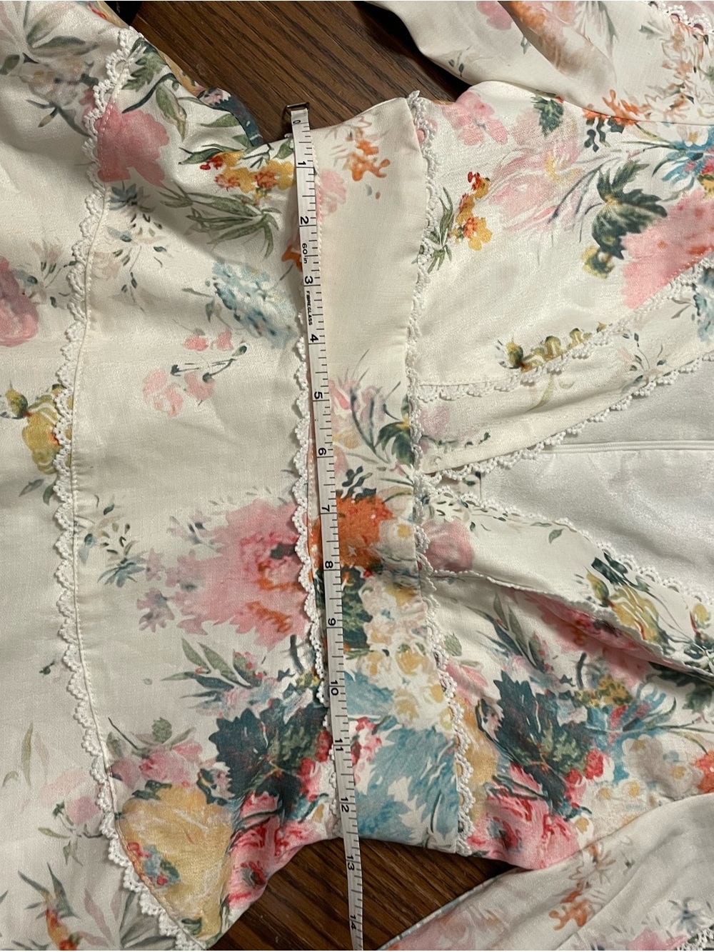 Floral Ruffled V-Neck Blouse in Soft Pastels